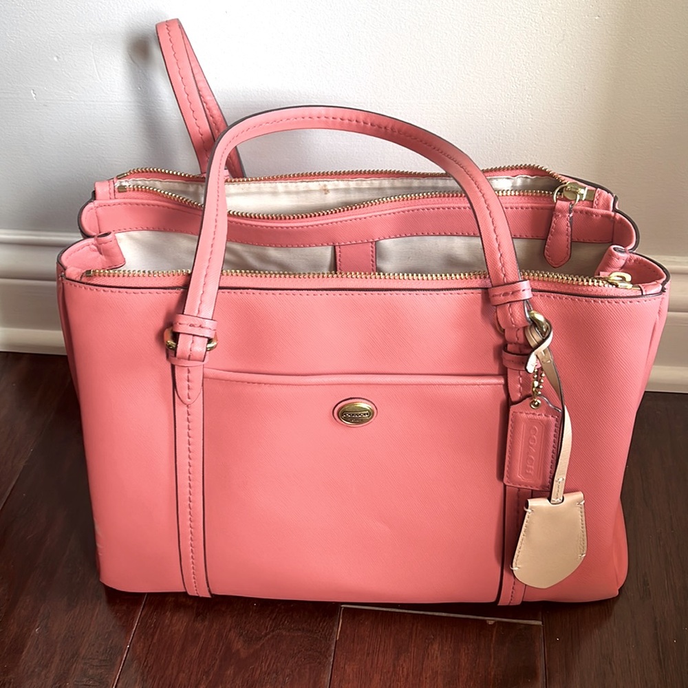 Coach tote medium size bag Coral
